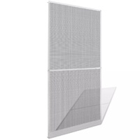 White Hinged Insect Screen for Doors 100 x 215 cm