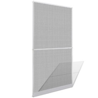 White Hinged Insect Screen for Doors 120 x 240 cm