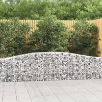 Arched Gabion Basket 400x30x60/80 cm Galvanised Iron