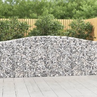 Arched Gabion Basket 400x30x100/120 cm Galvanised Iron