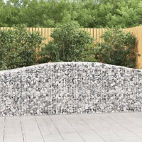 Arched Gabion Basket 400x50x80/100 cm Galvanised Iron