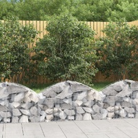 Arched Gabion Basket 100x30x40/60 cm Galvanised Iron