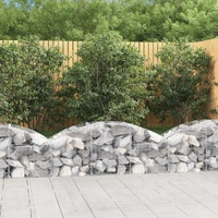 Arched Gabion Basket 150x50x40/60 cm Galvanised Iron