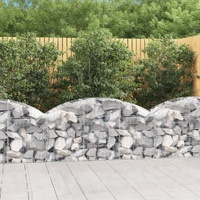 Arched Gabion Basket 150x50x60/80 cm Galvanised Iron