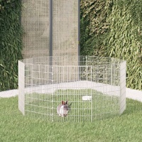 Free Range Animal Enclosure 10-Panel 54x80 cm Galvanised Iron