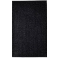 Door Mat Black 117x220 cm PVC