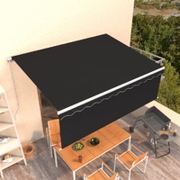 Manual Retractable Awning with Blind 4.5x3m Anthracite