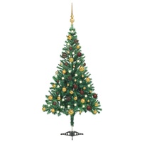 Artificial Pre-lit Christmas Tree with Ball Set 120 cm 230 Branches