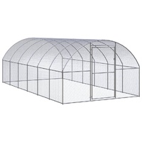 Outdoor Chicken Coop 3x6x2 m Galvanised Steel