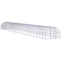 Outdoor Chicken Coop 3x24x2 m Galvanised Steel