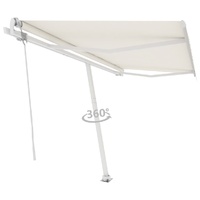 Freestanding Automatic Awning 400x300 cm Cream