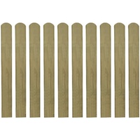 20 pcs Impregnated Fence Slats Wood 80 cm