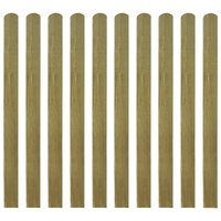 20 pcs Impregnated Fence Slats Wood 120 cm