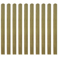 30 pcs Impregnated Fence Slats Wood 120 cm