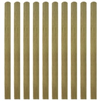 30 pcs Impregnated Fence Slats Wood 140 cm