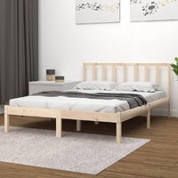 Bed Frame without Mattress Solid Wood Pine 150x200 cm