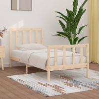 Bed Frame without Mattress 90x190 cm Solid Wood