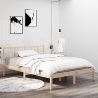 Bed Frame without Mattress 183x203 cm King Solid Wood