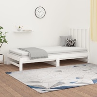 Pull-out Day Bed without Mattress White 2x(90x190) cm