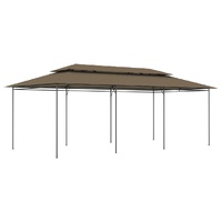 Gazebo 600x298x270 cm Taupe 180 g/m²