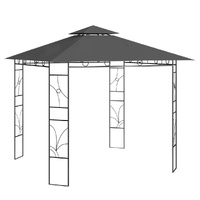 Gazebo 3x3x2.7 m Anthracite 160 g/m²