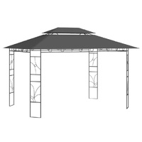 Gazebo 4x3x2.7 m Anthracite 160 g/m²