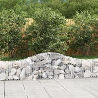 Arched Gabion Baskets 13 pcs 200x30x40/60 cm Galvanised Iron