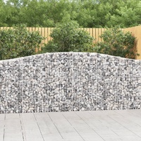 Arched Gabion Baskets 6 pcs 400x30x100/120 cm Galvanised Iron