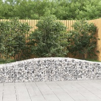 Arched Gabion Baskets 5 pcs 400x50x40/60 cm Galvanised Iron