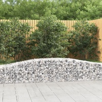 Arched Gabion Baskets 25 pcs 400x50x40/60 cm Galvanised Iron