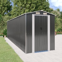 Garden Shed Anthracite 192x689x223 cm Galvanised Steel