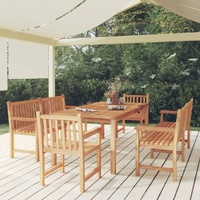 5 Piece Garden Dining Set Solid Wood Teak