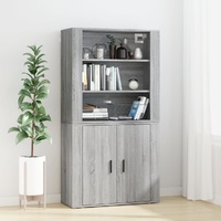 Highboard Grey Sonoma Engineered Wood