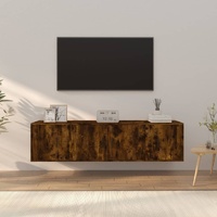 3 Piece TV Cabinet Set Smoked Oak Engineered Wood