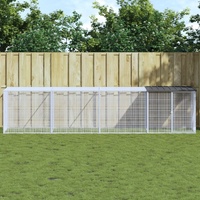 Chicken Cage with Roof Anthracite 403x98x90 cm Galvanised Steel