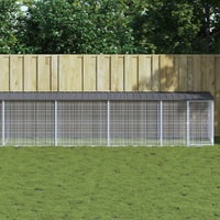 Chicken Cage with Roof Anthracite 803x98x90 cm Galvanised Steel