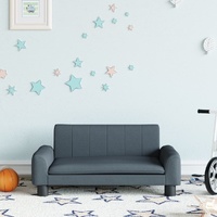 Kids Sofa Dark Grey 70x45x30 cm Fabric