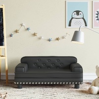 Kids Sofa Black 70x45x30 cm Faux Leather