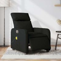 Electric Massage Recliner Chair Black Fabric