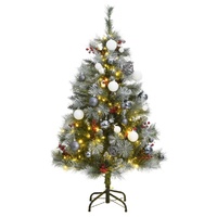 Artificial Hinged Christmas Tree with 150 LEDs & Ball Set 120 cm