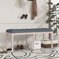 Bench Dark Grey 110x40x49 cm Velvet