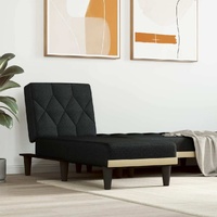 Chaise Longue Black Fabric