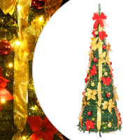 Artificial Christmas Tree Pop-up 150 LEDs Green 180 cm