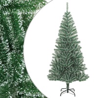 Artificial Christmas Tree with Flocked Snow Green 180 cm