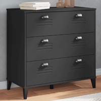 Drawer Cabinet VIKEN Black Engineered Wood