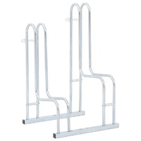 Bicycle Stand for 2 Bikes Floor Freestanding Galvanised Steel