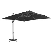 Cantilever Garden Parasol with Aluminium Pole 300x300 cm Anthracite