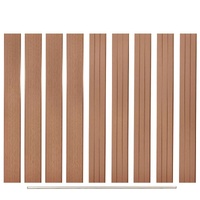 Replacement Fence Boards 9 pcs WPC 170 cm Brown