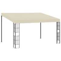 Wall-mounted Gazebo 3x4 m Cream Fabric