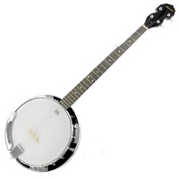 Karrera 5-String Resonator Banjo - Black